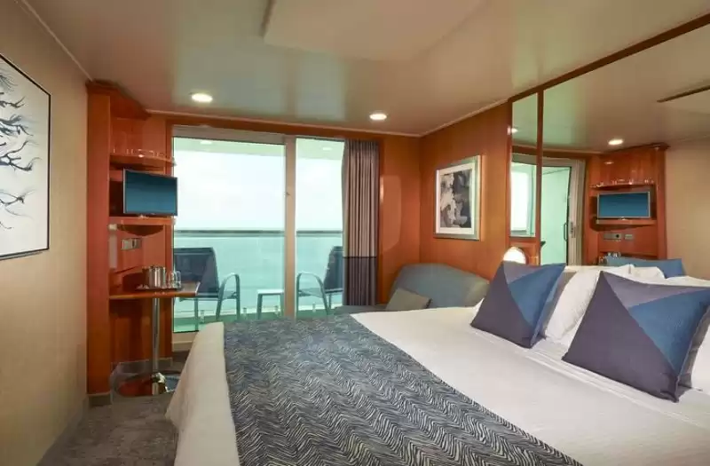 Cabina con balcón con vistas a la proa