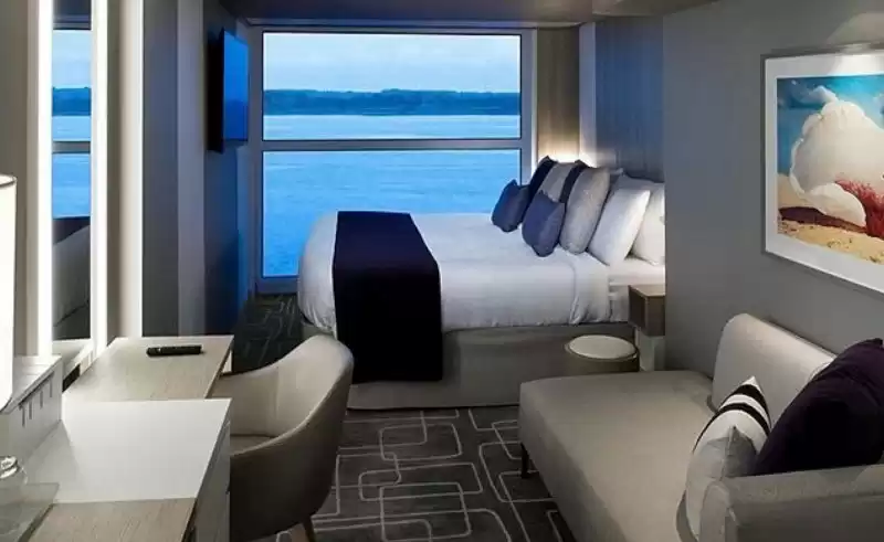 Cabina con vista panorámica al mar  